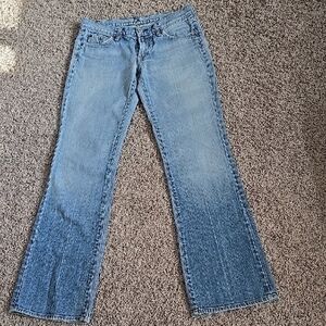 7 For All Mankind Vintage 27 Light Blue Flare Jeans